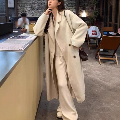 高级感毛呢大衣女小个子2