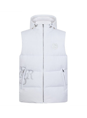 DOSERMO丹西摩高端男装冬季新款鸭绒羽绒马甲印花章仔装饰马甲061