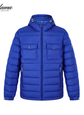 奥拉玛（Aolama）轻奢男装连帽羽绒服冬季新品时尚百搭羽绒服薄