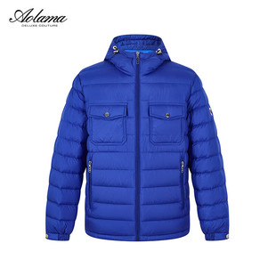 奥拉玛(Aolama)轻奢男装连帽羽绒服冬季新品时尚百搭羽绒服薄