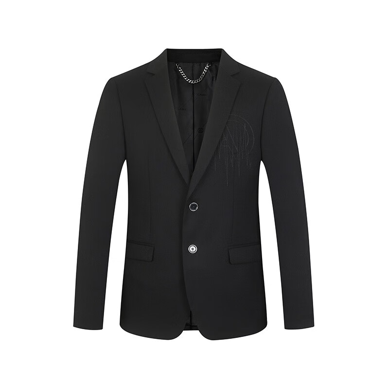 AOLAMA奥拉玛轻奢男装秋季西服新款时尚休闲针织西装081263027