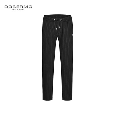 丹西摩（DOSERMO）轻奢男装春秋款时尚简约潮流百搭条纹休闲裤小