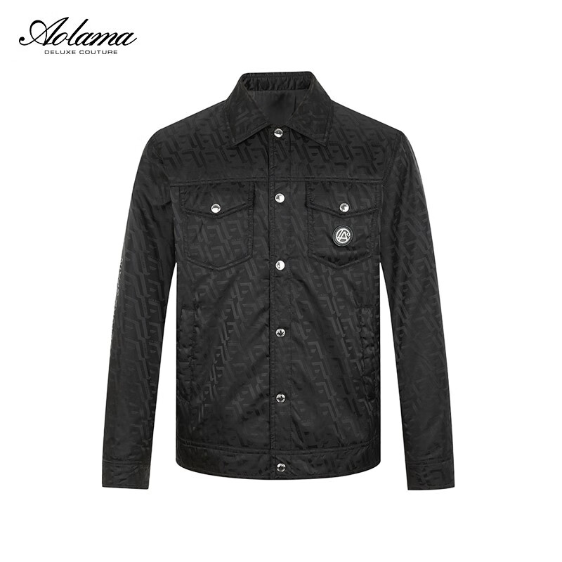 AOLAMA奥拉玛男装秋新款提花棉服装外套080853828