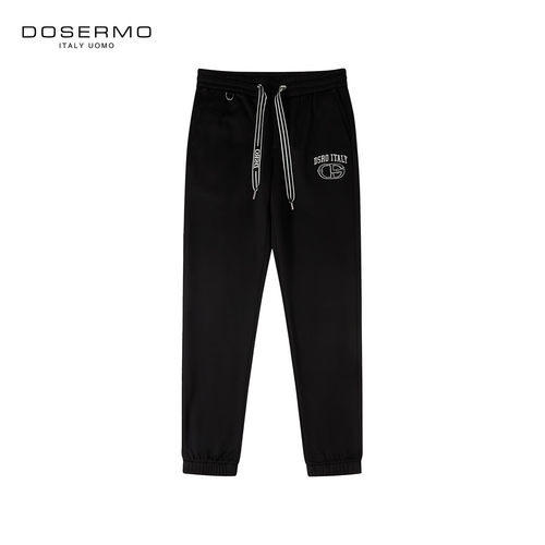 丹西摩（DOSERMO）轻奢男装秋冬日常通勤长裤休闲裤磨毛运动裤