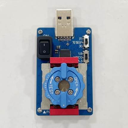 EMMC153 169芯片编程烧录器user分区数据恢复boot12烧写测试清空