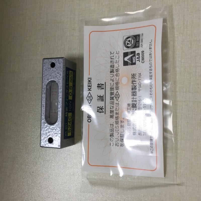 全新正品日本进口OBISHI大菱AS301便携式水平尺高精度条形水平仪
