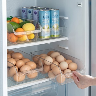 抽屉整理盒不乱瞭 冰箱收纳盒食品级保鲜盒厨房专用蔬菜鸡蛋神器