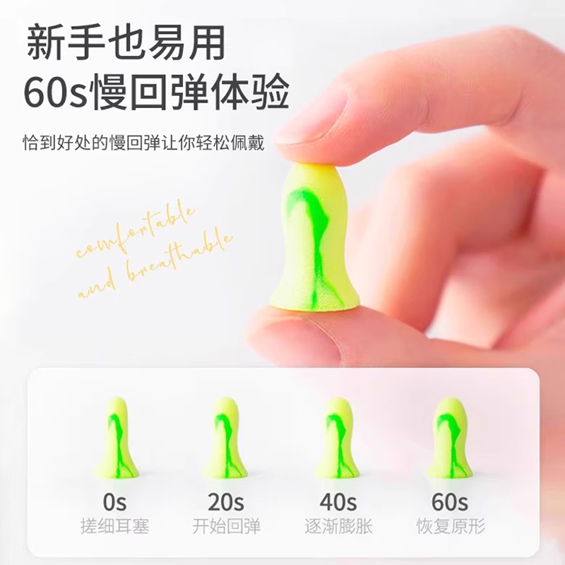 德国klcb耳塞睡眠睡觉专用超级隔音海绵超强静音宿舍防吵防噪神器