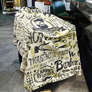 网红款男士理发馆围布发廊发型师美发店剪发专业专用围脖加长潮