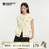 Dangerouspeople薛之谦dsp简约双拉链秋季 连帽马甲 潮牌百搭开衫