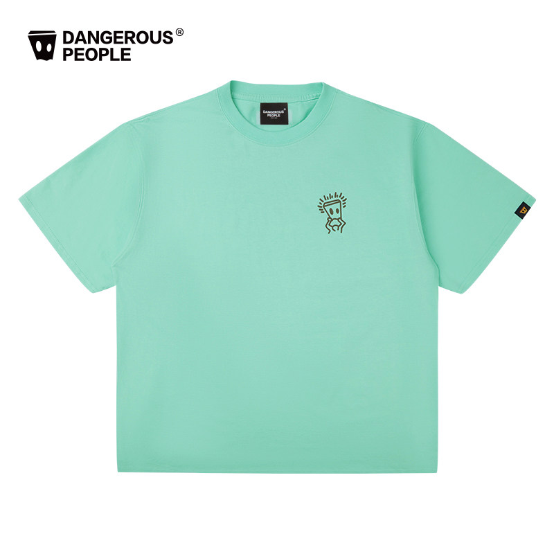 Xue Zhiqian dsp short-sleeved trendy brand basic loose casual trendy couple solid color T-shirt thumbnail 3