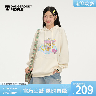 Dangerouspeople薛之谦dsp云朵印花连帽卫衣潮牌百搭休闲慵懒上衣