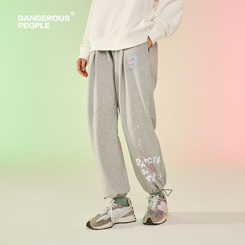 Dangerouspeople薛之谦dsp休闲裤男女宽松束脚裤ins潮流运动卫裤在类目 男装, 休闲裤中 - 来自Buy2taobao.com提供专业的淘宝代购服务