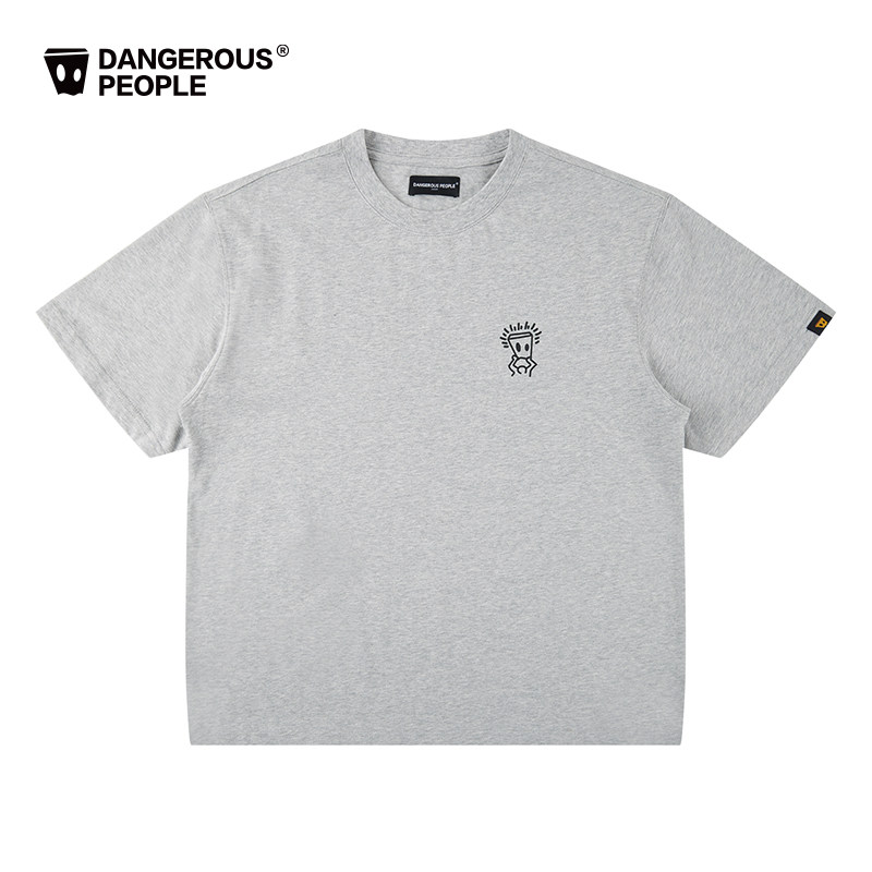 Xue Zhiqian dsp short-sleeved trendy brand basic loose casual trendy couple solid color T-shirt thumbnail 7