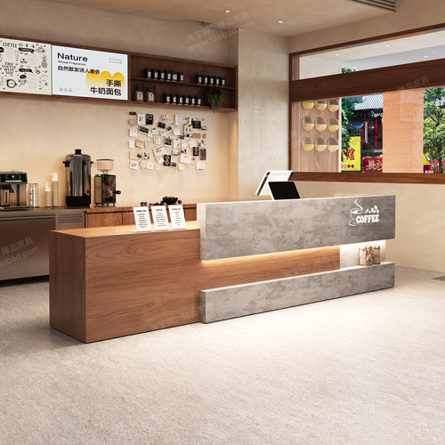 定制咖啡店奶茶餐饮收银台