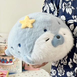 可爱海豹玩偶毛绒娃娃公仔生日礼物女生送闺蜜女友实用抱枕圣诞节