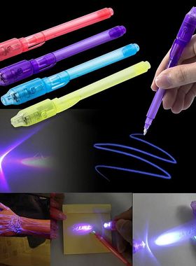 UV Light Pen Invisible Magic Pencil Secret Fluorescent Pen D