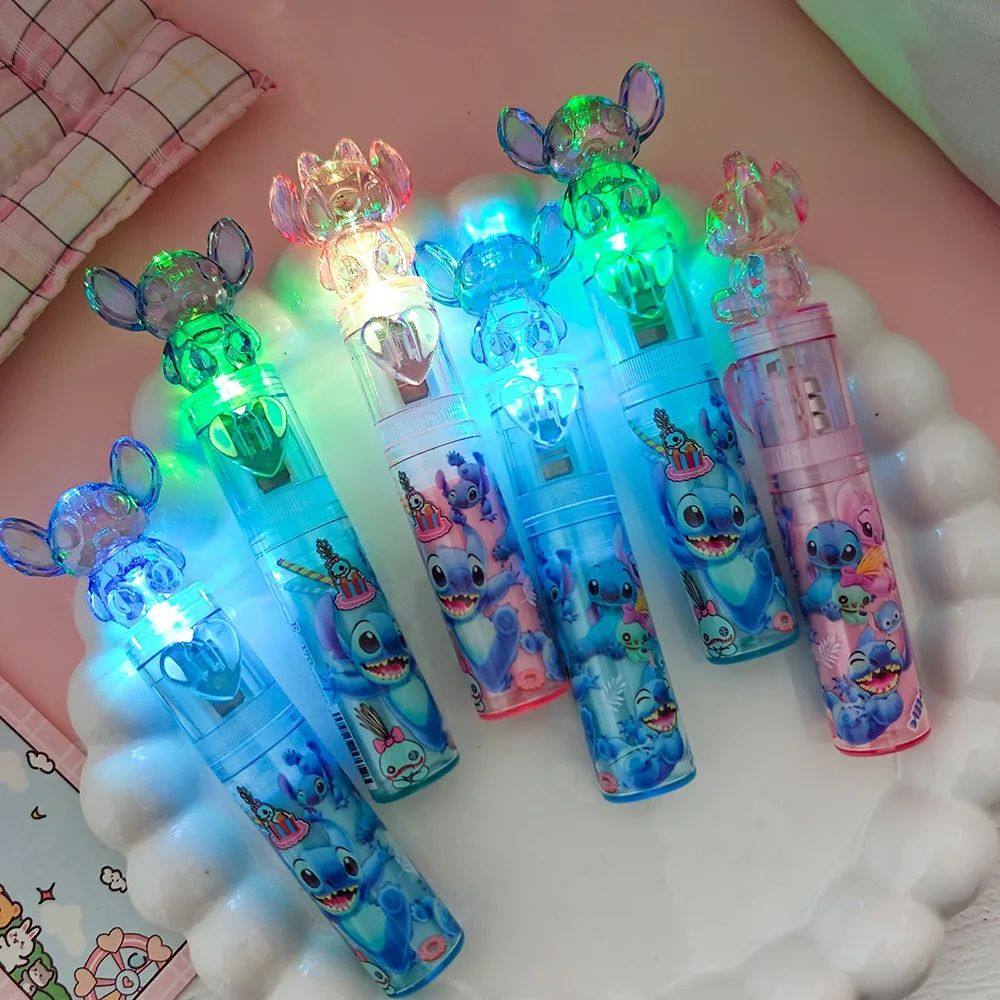 Stitch Blue Light Eraser Figure Cartoon Resin Correction Era