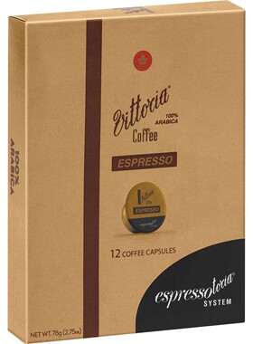 澳洲代购直邮 Vittoria速溶咖啡胶囊100%阿拉比卡咖啡豆山地 12pk