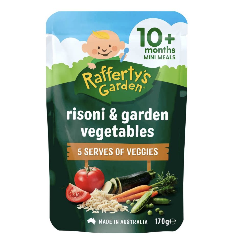 澳洲代购直邮rafferty garden健康水果泥蔬菜泥宝宝代餐 10月+
