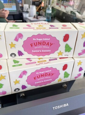 澳洲代购直邮 Funday 小零食无蔗糖软糖50g酸桃子味小熊糖