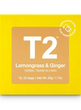 澳洲代购直邮 T2茶叶 Lemongrass and Ginger柠檬草姜茶袋装 25pk