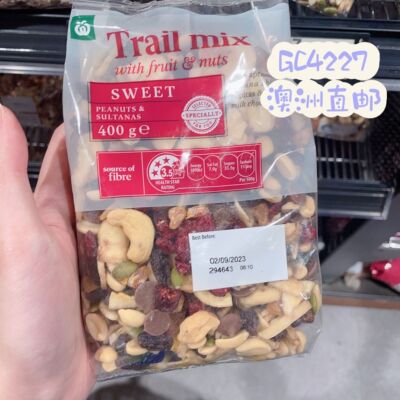 Gc4227澳洲代购直邮 Woolworths 超市自制混合坚果花生葡萄干400g