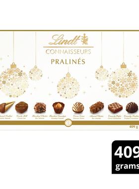澳洲直邮Lindt瑞士莲Connaisseurs Pralines果仁糖巧克力礼盒409g