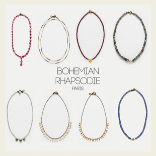 【25秋冬新品】Bohemian Rhapsodie天然半宝石项链镀金珍珠毛衣链