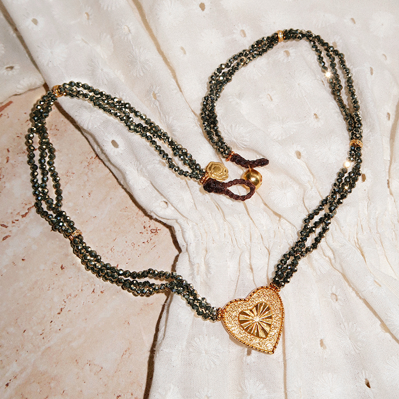 BohemianRhapsodie复古爱心项链