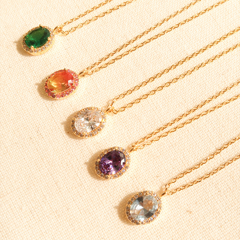 比利时MYA BAY26春夏新品半宝石项链彩宝合集锁骨链精致小众礼物
