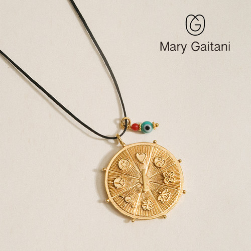 MaryGaitani幸运罗盘吊坠项链