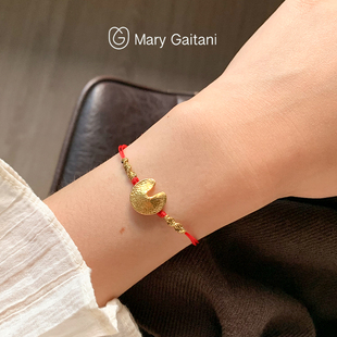 希腊Mary Gaitani小众手工锤痕手链金币天然石幸运系列欧美风手饰