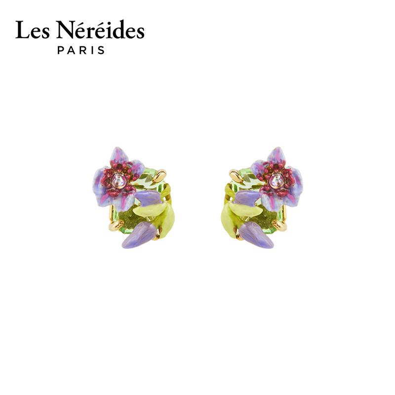 Les Nereides蒙马特1900系列 铁线莲与常青藤 耳钉