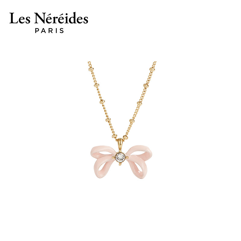 Les Nereides巴黎歌剧院系列 粉色蝴蝶结 项链