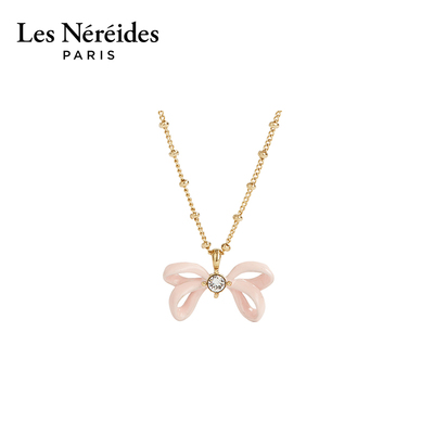 Les Nereides巴黎歌剧院系列 粉色蝴蝶结 项链