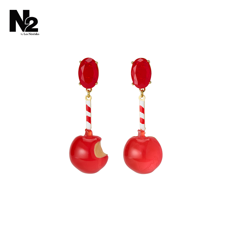 N2 by Les Nereides糖果铺系列 苹果糖 耳钉