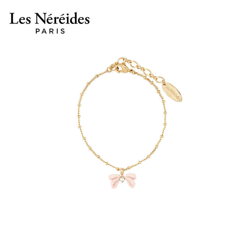 Les Nereides巴黎歌剧院系列 粉色蝴蝶结 手链