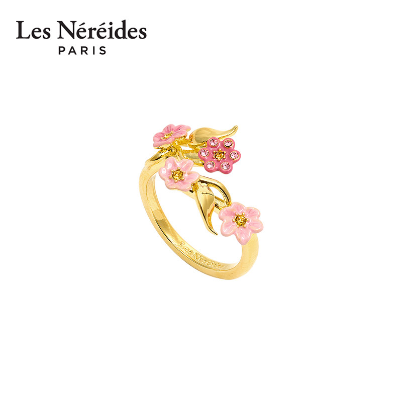 Les Nereides粉黛茉莉系列 粉色茉莉花 戒指