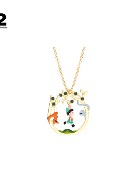 N2 by Les Nereides匹诺曹系列 森林里的朋友项链 轻奢小众设计感