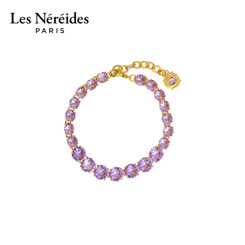 Les Nereides紫琉璃系列 单排星钻 手链
