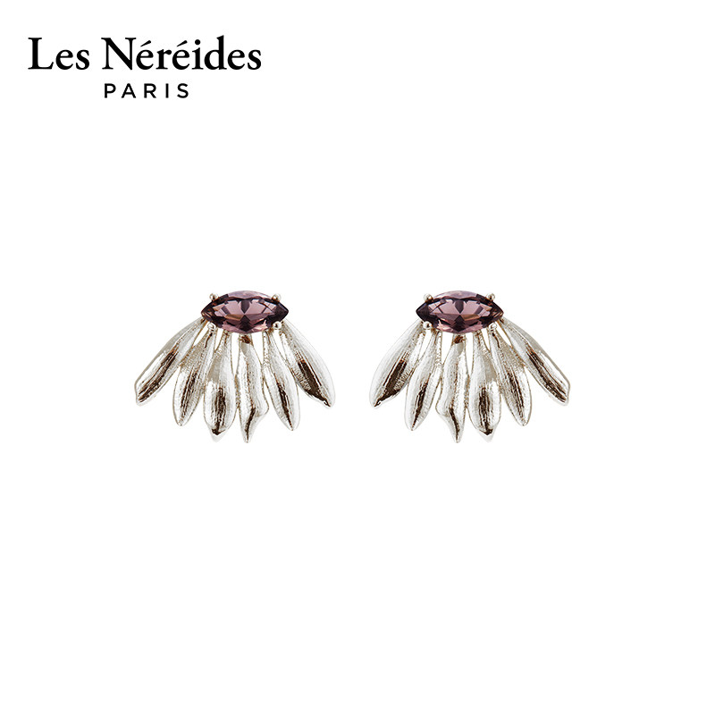 Les Nereides鸢尾花系列 银色向日葵 耳钉,饰品/流行首饰/时尚饰品新,耳钉,淘宝优惠券,粉丝福利购,淘宝优惠卷