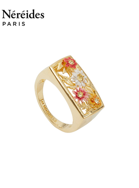 Les Nereides岩花轻语系列 鎏光花影 戒指