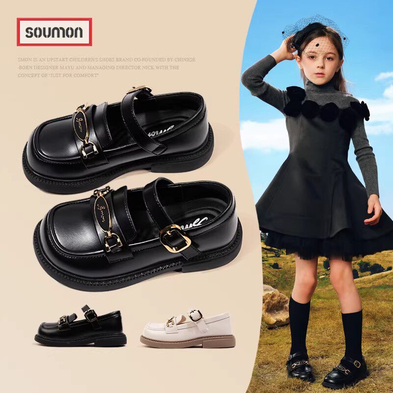 儿童公主鞋女童配礼服春秋款儿童皮鞋中大童演出鞋小女孩防滑单鞋