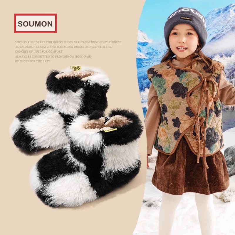 书萌雪地靴棉靴加绒加厚