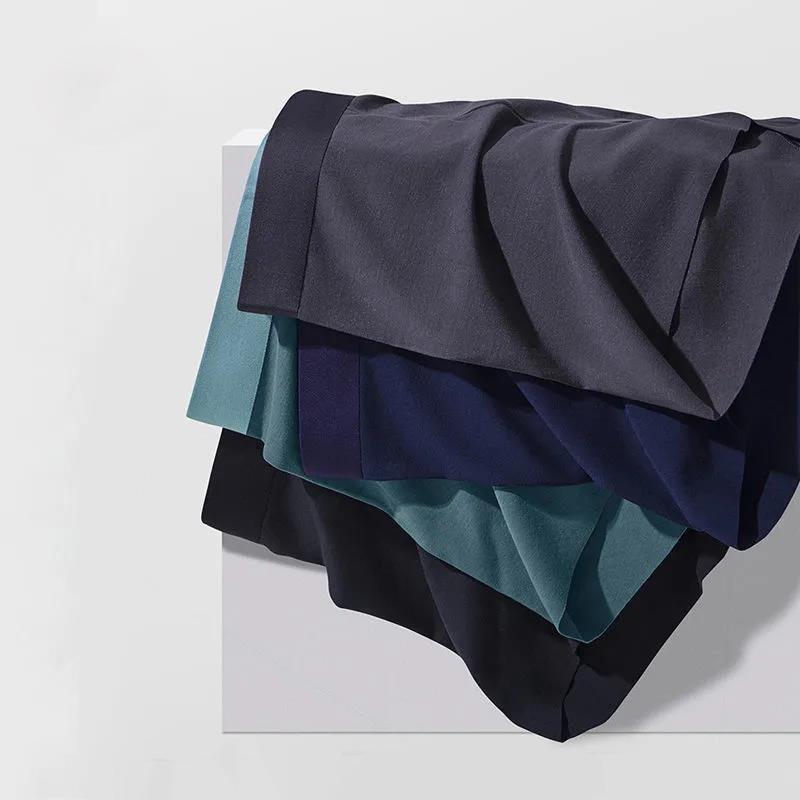 春夏款22年男士莫代尔平角裤男生四角裤中腰抗菌透气无痕抑菌底裤