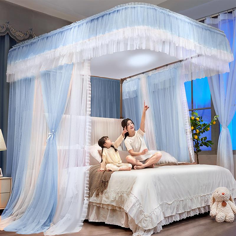 u型导轨宫廷蚊帐 家用轨道支架1.8米 落地北欧ins公主风 一件