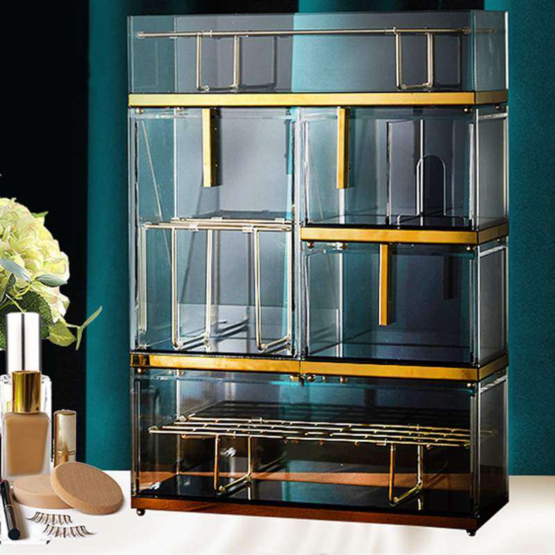 亚克力首饰盒透明化妆收纳盒抽屉式桌面防尘多层护肤精油置物架子,基础建材,亚克力板,淘宝优惠券,粉丝福利购,淘宝优惠卷