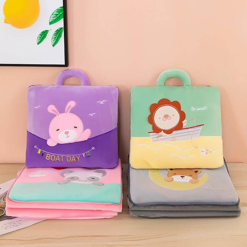 卡通手提空调被二合一抱枕靠垫两用多功能午睡枕创意毛绒玩具,居家布艺,抱枕被,淘宝优惠券,粉丝福利购,淘宝优惠卷