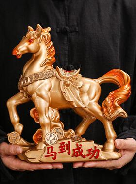 马到成功客厅摆件十二生肖酒柜招财电视柜乔迁开业工艺品摆设家居